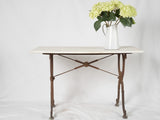 Intricate 1800s cast iron bistro table