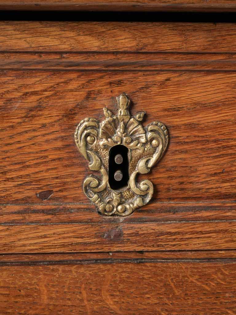 Vintage, decorative Louis XV oak bureau