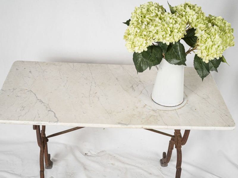 Classical French terrace marble furniture