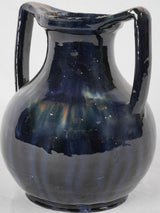 Vintage dark blue vase 8¼"