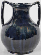 Vintage dark blue vase 8¼"