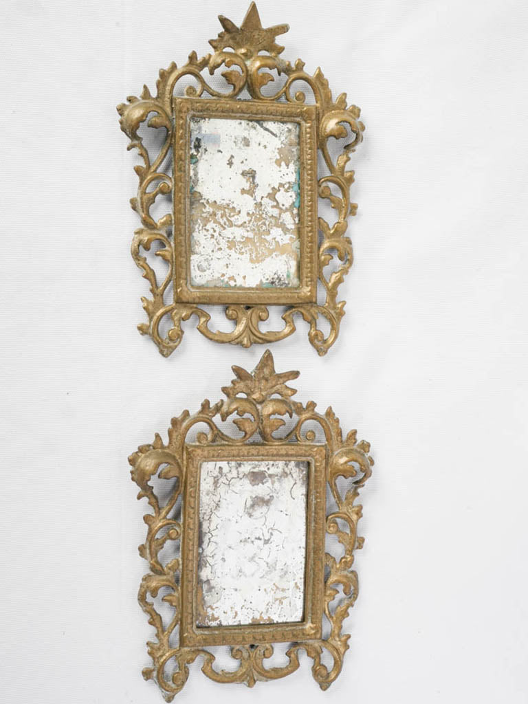 Romantic star-shaped leaf mirrors