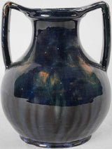 Classic midnight-blue terracotta pottery piece