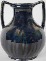 Vintage dark blue vase 8¼"