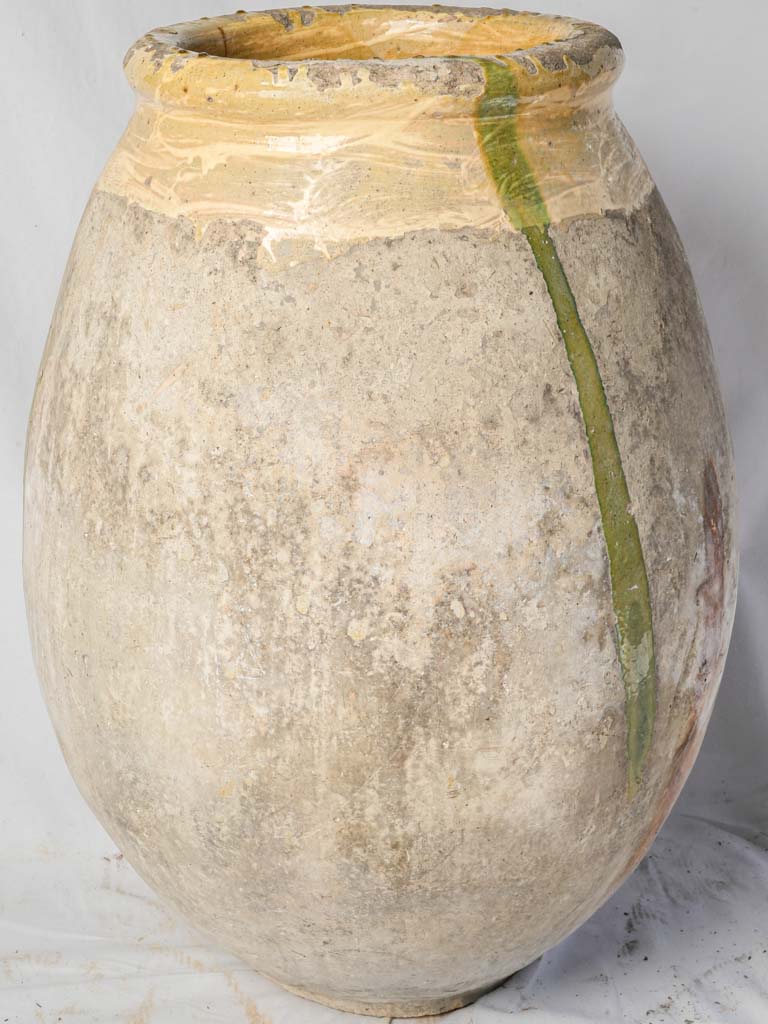 Provençal green-dipped Biot jar  