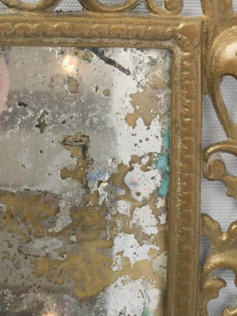 Elegant silvered glass bronze mirrors