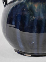Vintage dark blue vase 8¼"