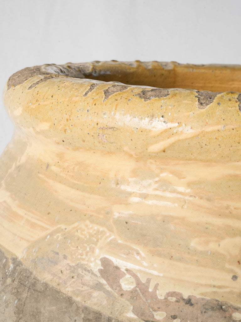 Classic green-dripped Biot pottery  