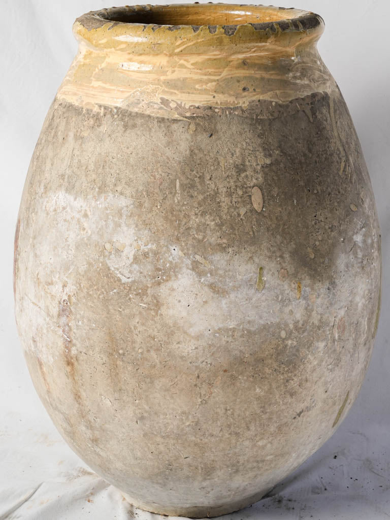 Elegant vintage French terracotta jar  