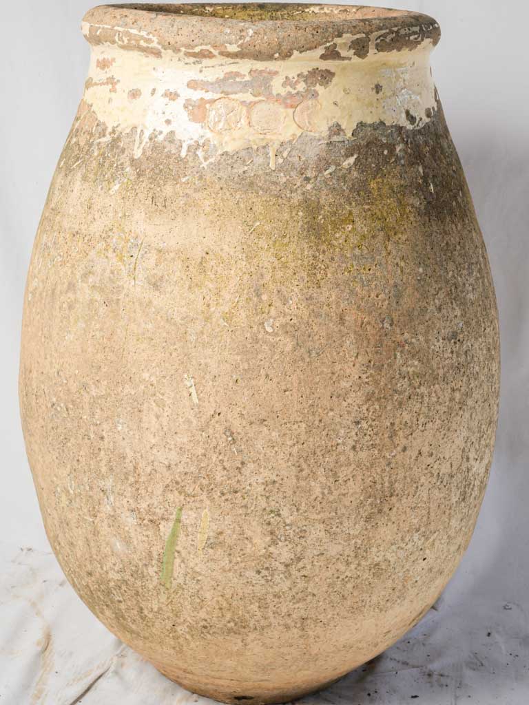 Antique rustic ceramic Biot jar  