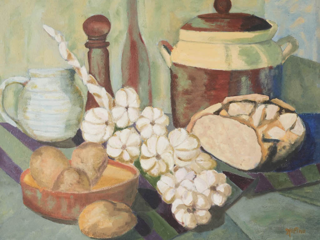 Harmonious green and amber artwork