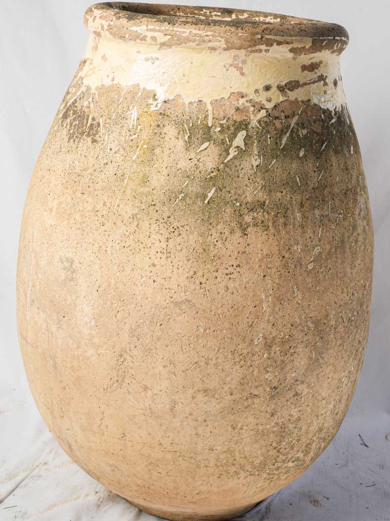 Distinctive pale yellow glazed jar  