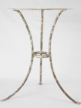 Antique French garden table w/ white patina