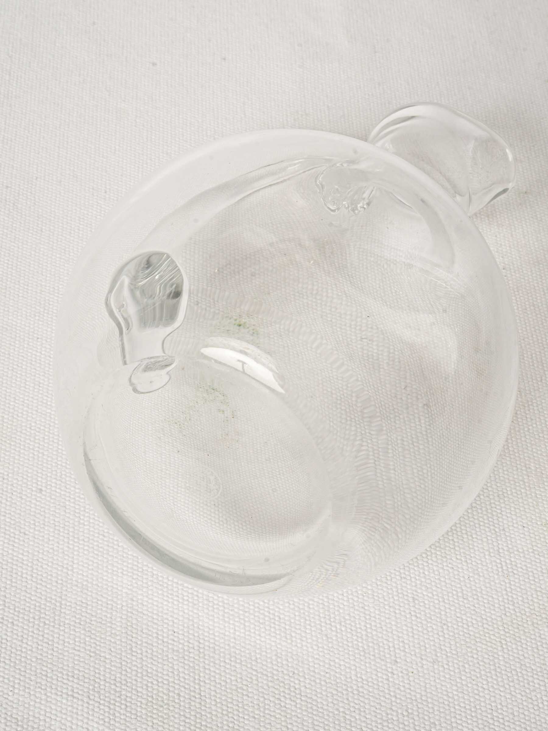 Vintage French Blown Glass Water Pitcher