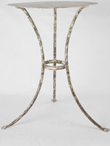 Antique French garden table w/ white patina