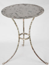 Antique French garden table w/ white patina