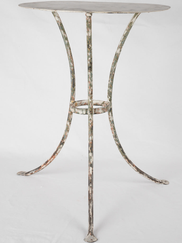 Distressed finish outdoor bistro table