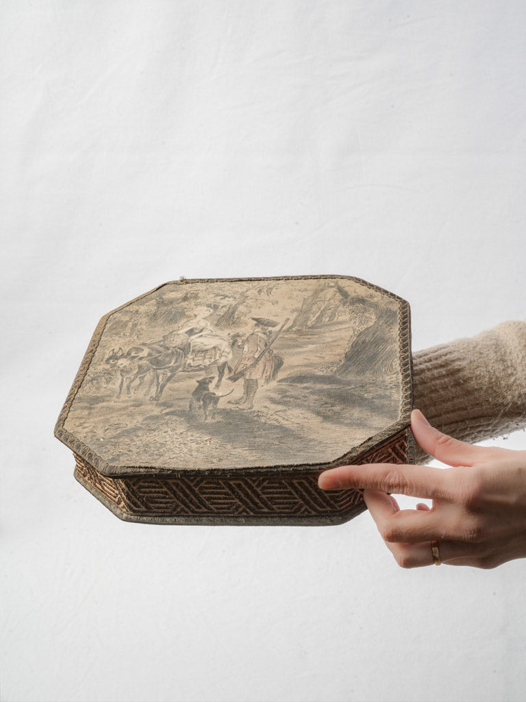 Vintage ornate French confectionery box  