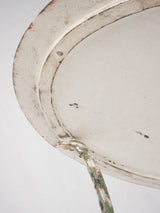 Antique French garden table w/ white patina
