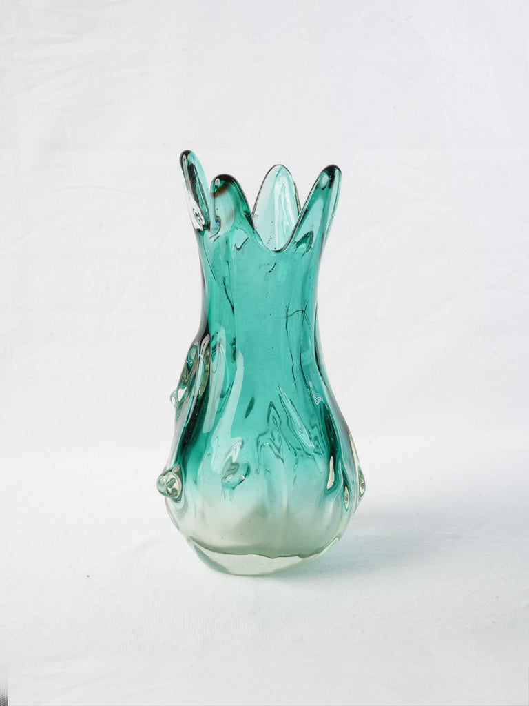 Vintage hand-blown glass vase  