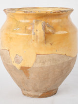 Small 19th Century Confit Pot - Yellow 6"