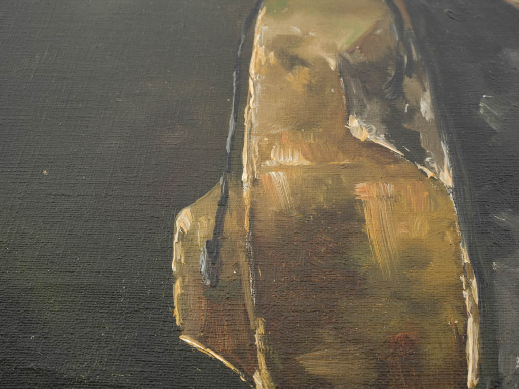 Traditional landscape painter's work.