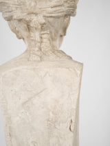 Acorn head wreath statue - Pedestal base