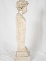 Ornate plaster herm statue - French
