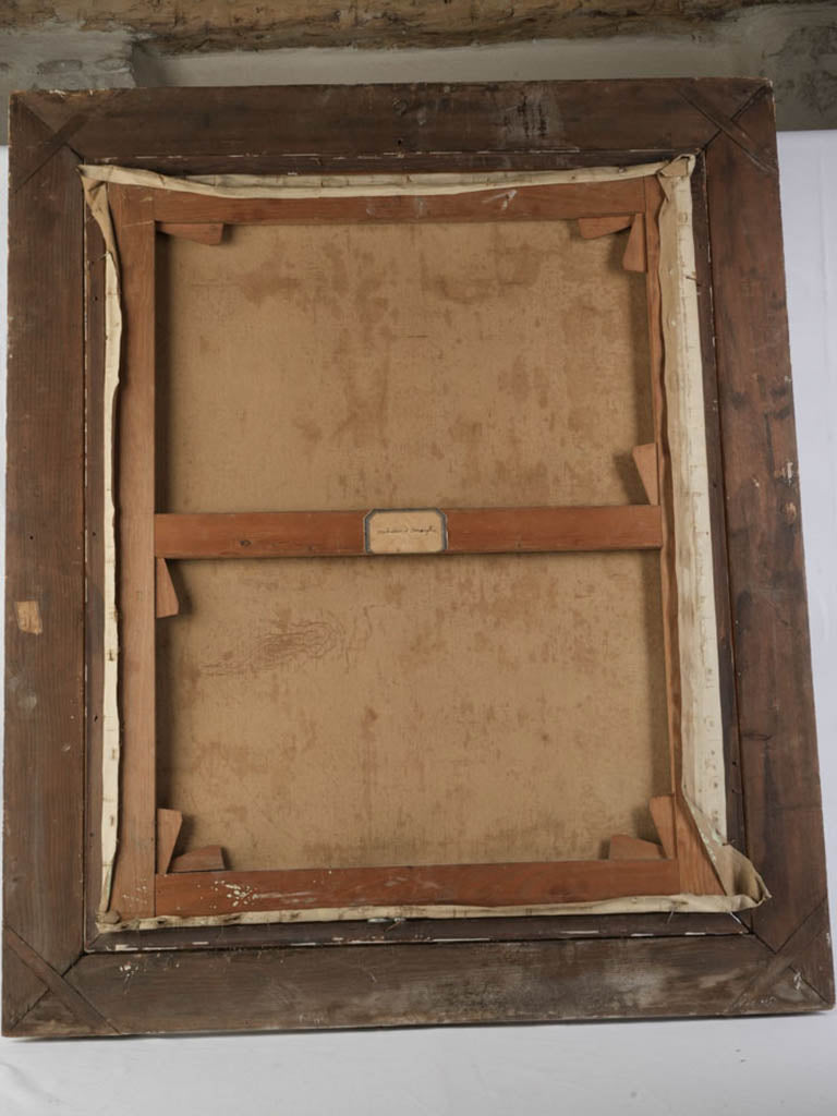 Stunning shadowed green oil art