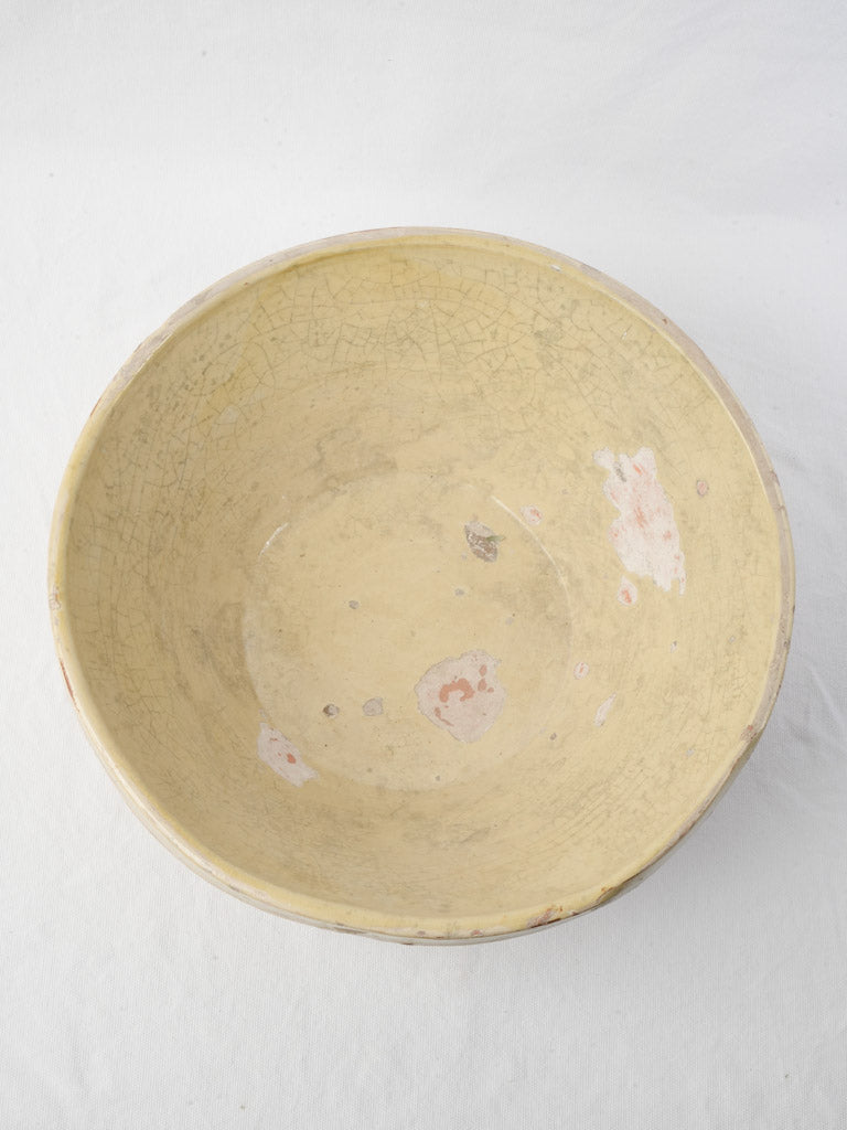 Aged celadon glazed ceramic bowl  