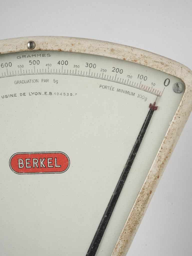 Charming metal kitchen scale