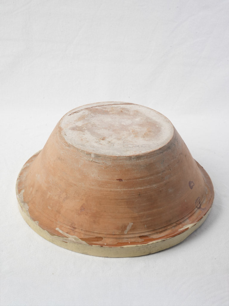 Elegant glazed interior terracotta bowl  