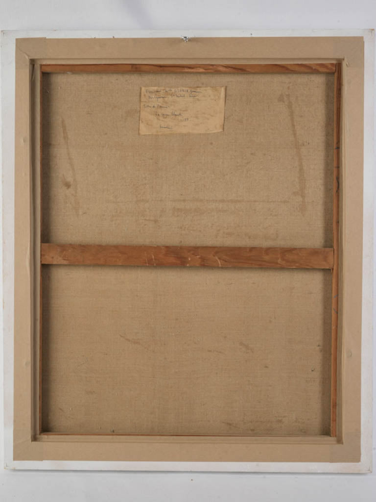 Deep blue teal dominant painting  