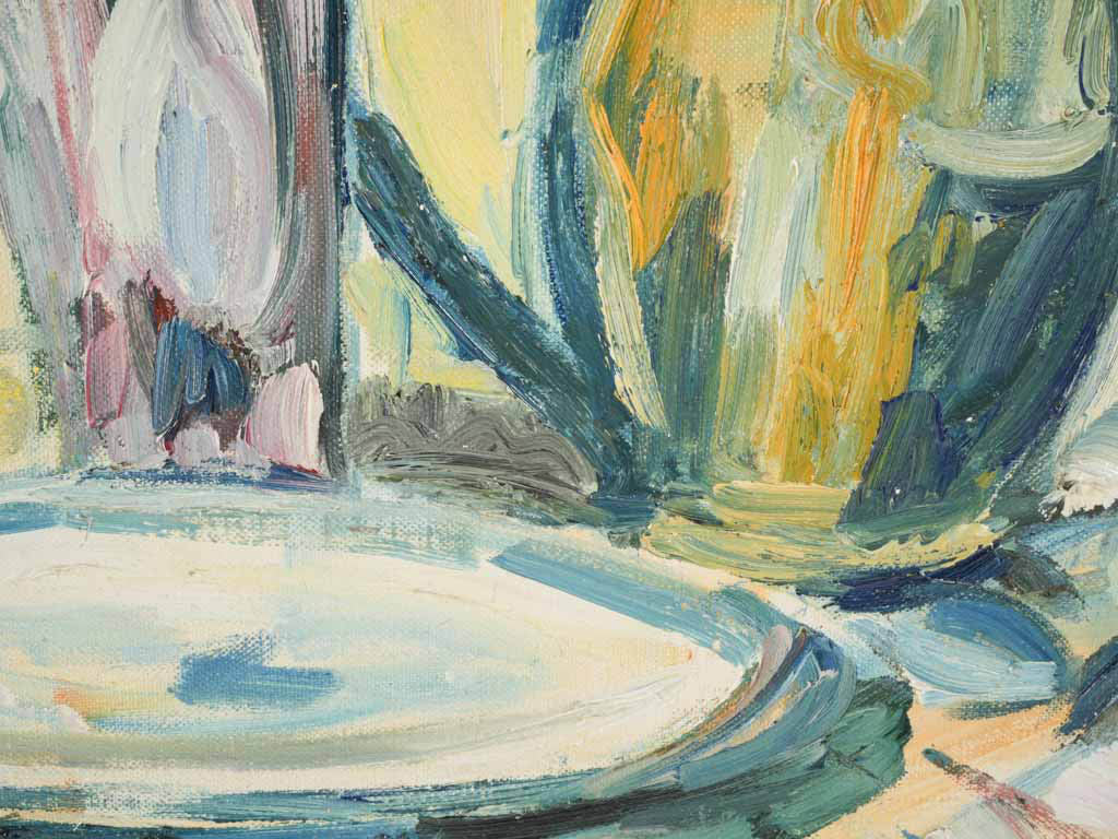 Confidently brushed vintage piece  