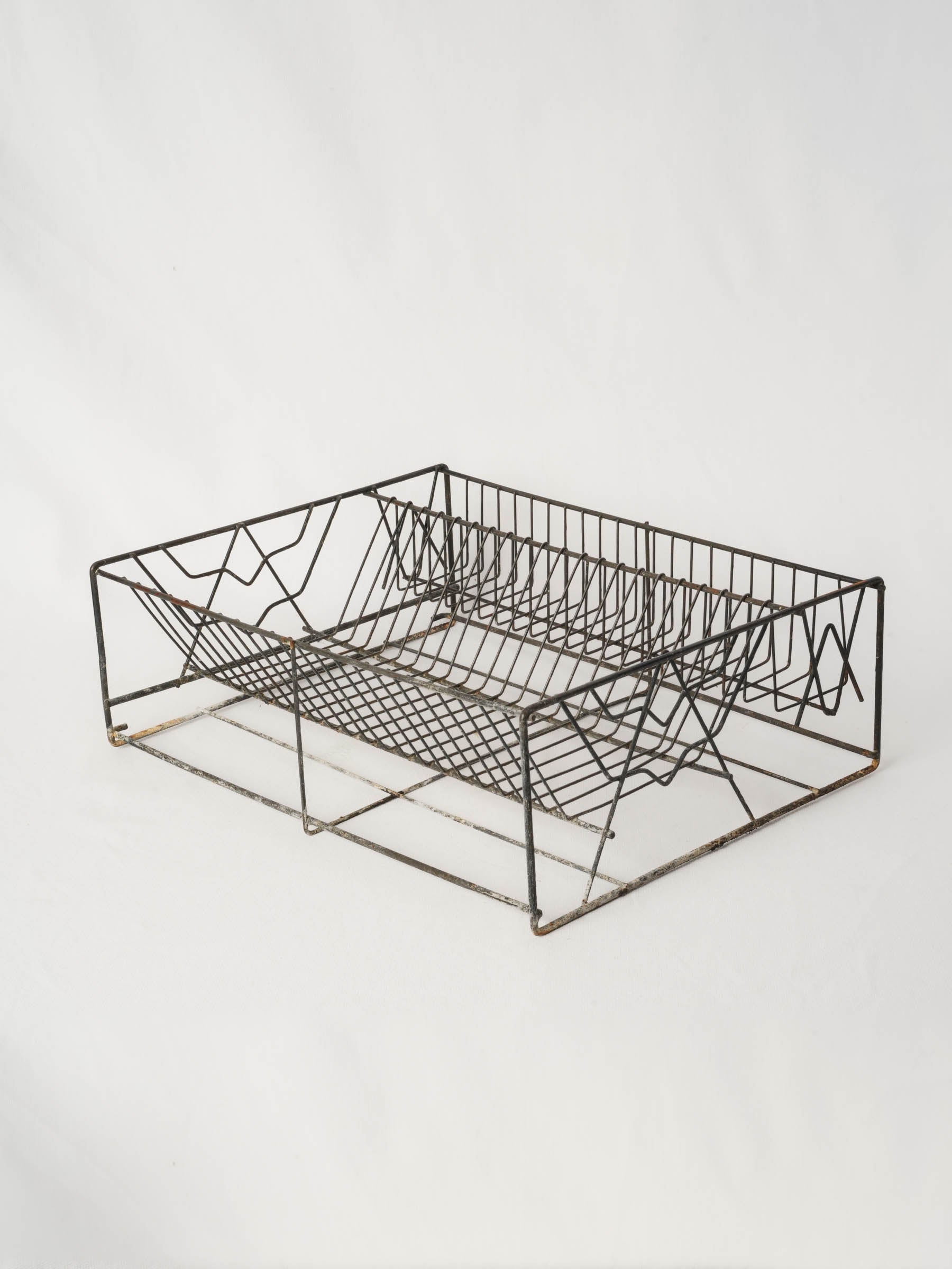 Vintage French Wire Dish Rack