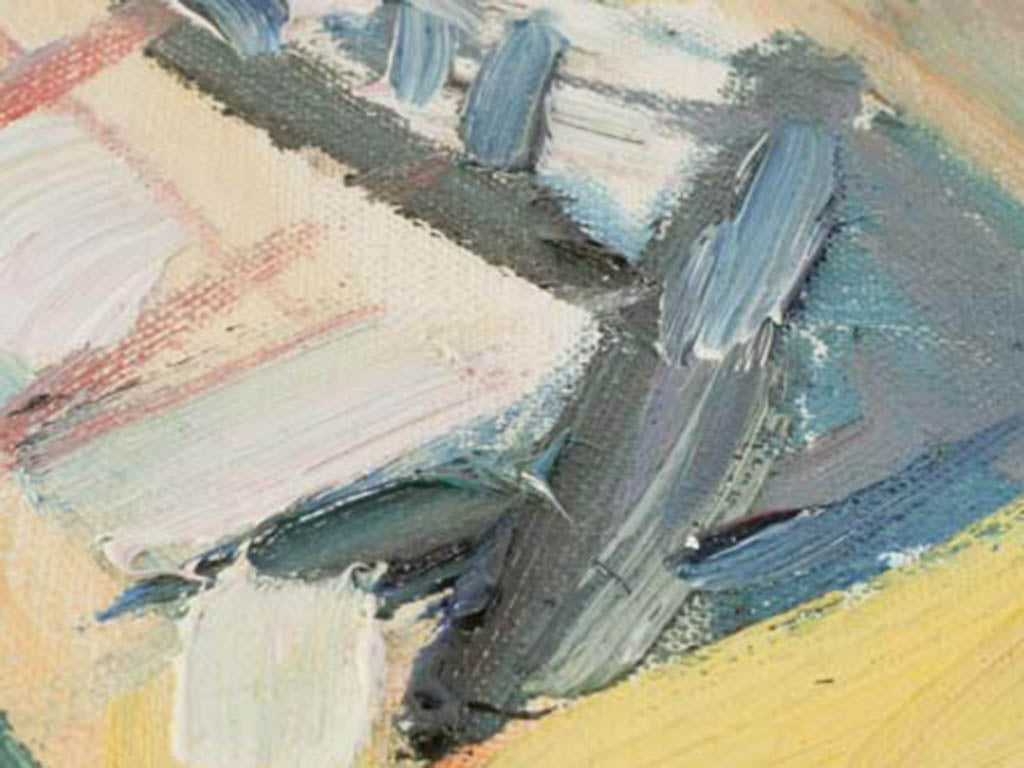 Unframed vibrant wall decor  