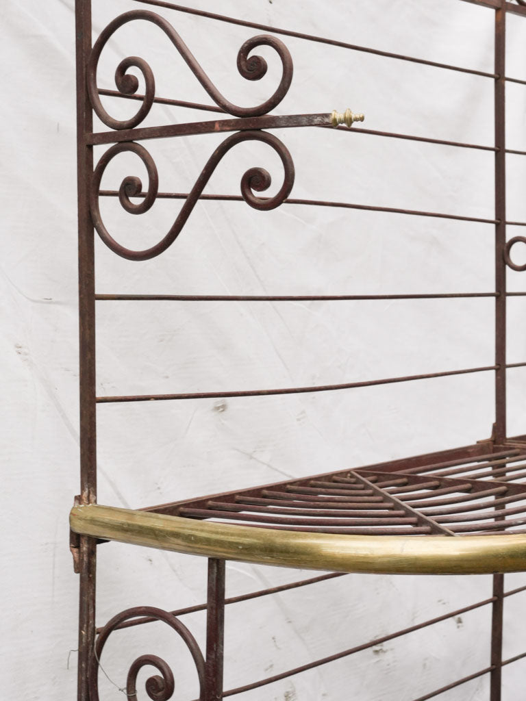 Refined scrolling motif bakery shelf