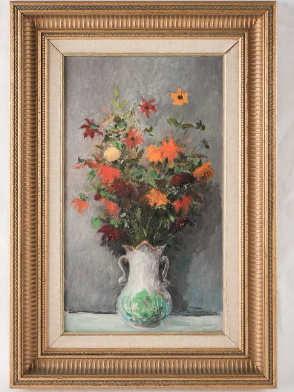 Vintage floral still life painting