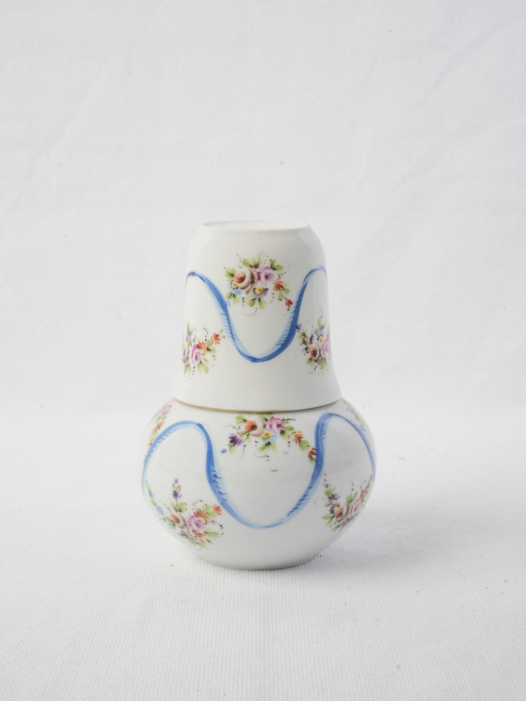 Charming floral French water carafe  