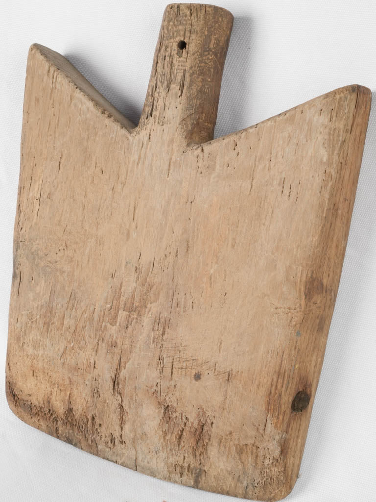 Small Rustic Antique French Cutting Board - Angled Back 15" x 11½"