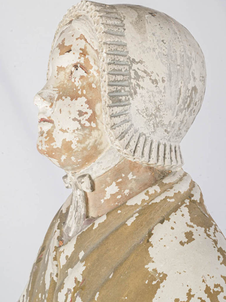 Distressed patina plaster art pieces  