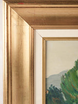 Vintage landscape painting - Provencal farmhouse 23¾" x 20½"