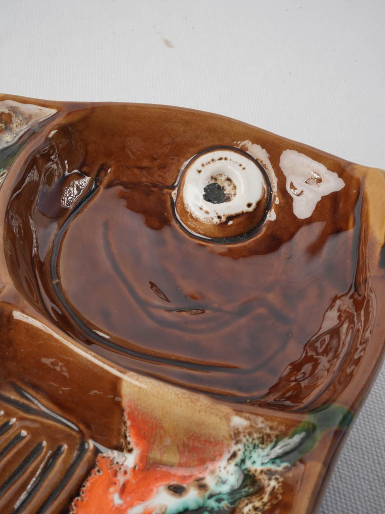 Lively glazed sculptural platter