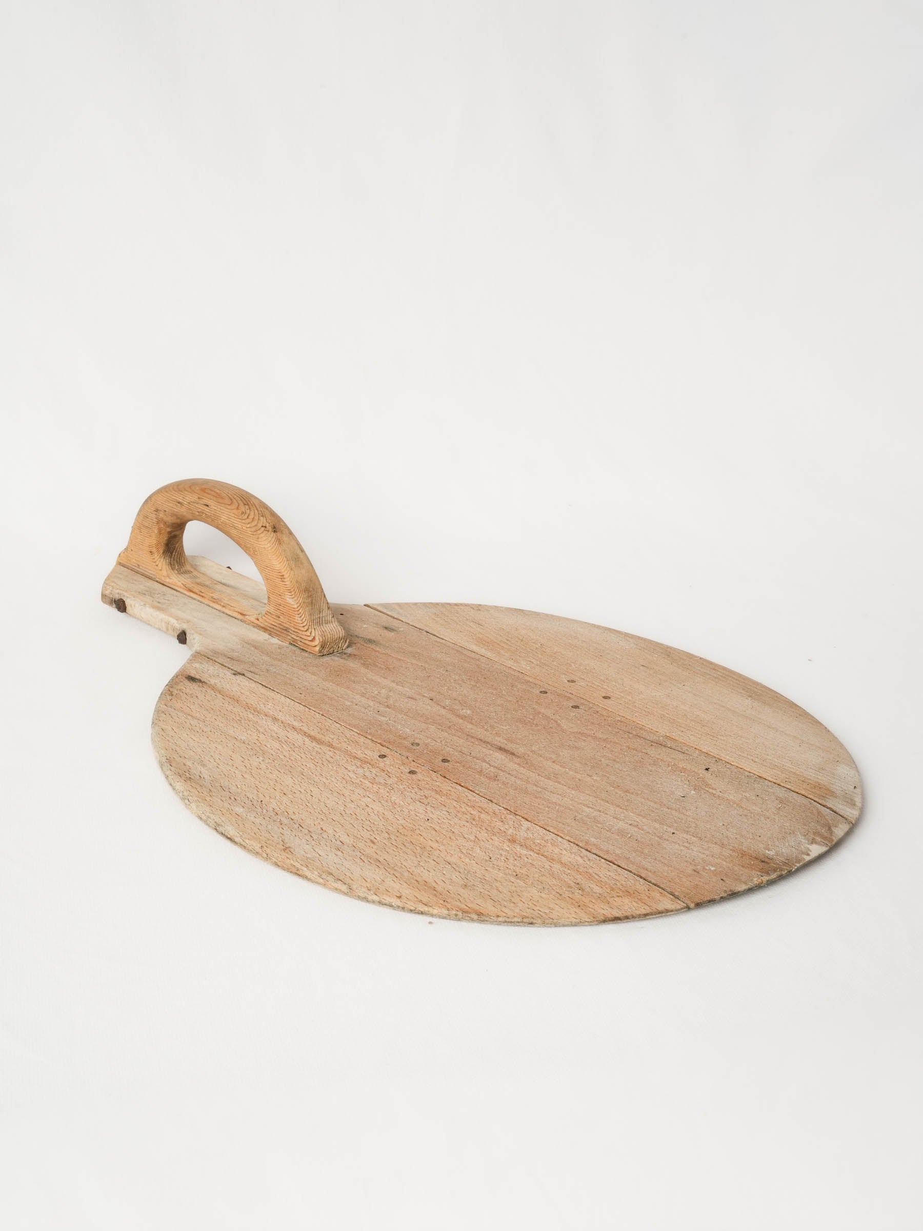 Vintage Wooden Pizza Peel with Top Handle from Chanteduc