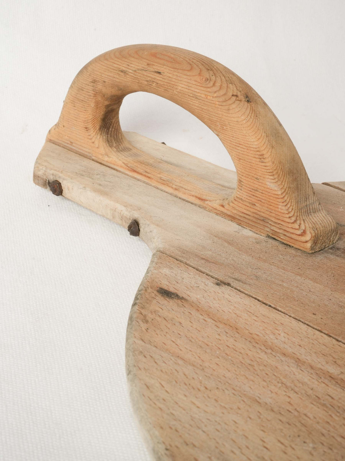Vintage Wooden Pizza Peel with Top Handle from Chanteduc