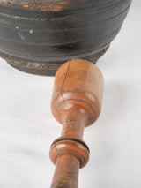 Antique French Wooden Mortar & Pestle 4¾"