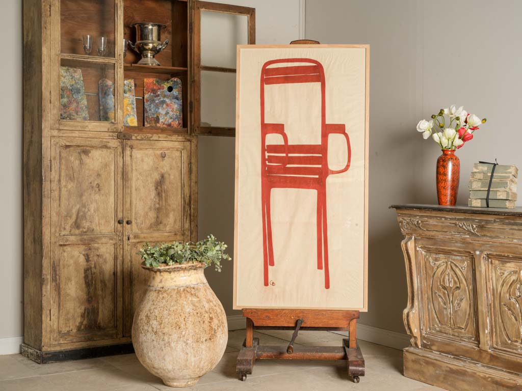 Signed Provençal chair study