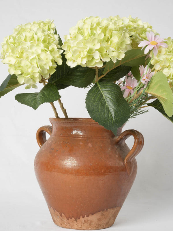 Charming vintage French ribbed pottery crock