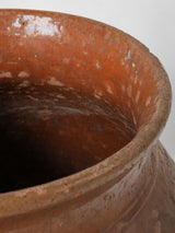 Provencal brown-glazed Vallauris clay vessel