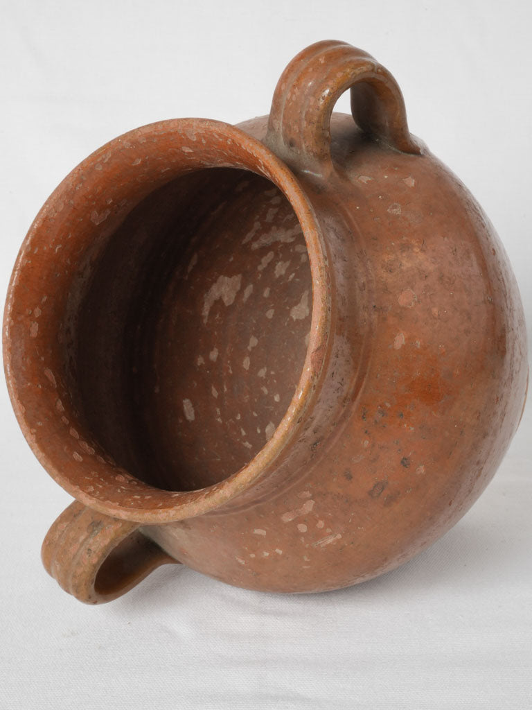 Elegant early 1900s French earthenware crock